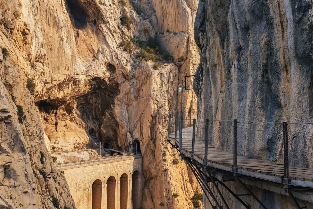 Caminito del Rey walkway from M&aacute;laga guided tour