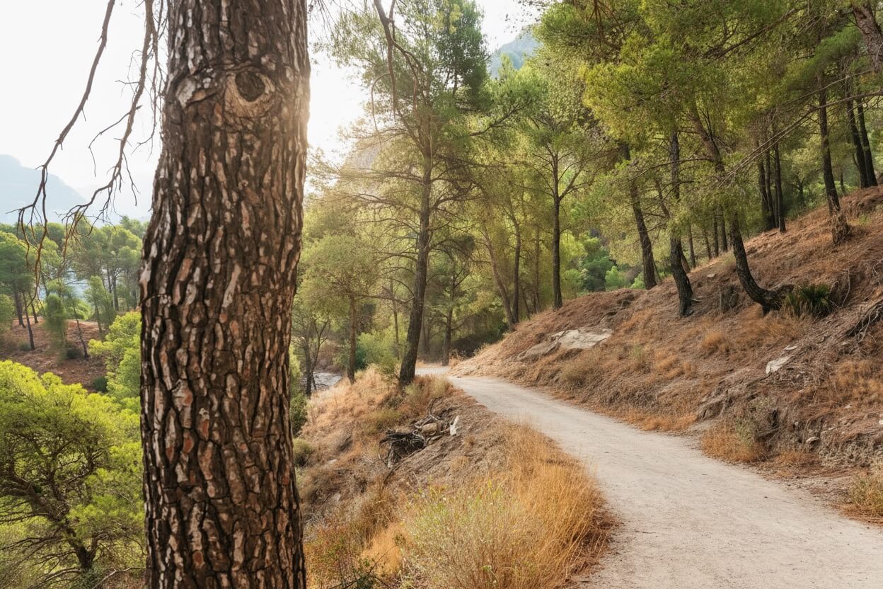 Caminito del Rey pine forest trail